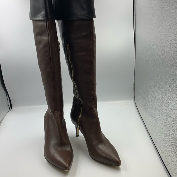 Calvin Klein Shoes - High heel leather boots.